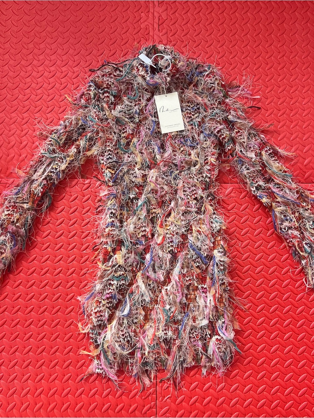 Long Sleeve Fringe Mini Dress from Mew Mews - Picture 2 of 4